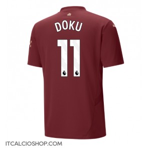 Manchester City Jeremy Doku #11 Terza Maglia 2024-25 Manica Corta